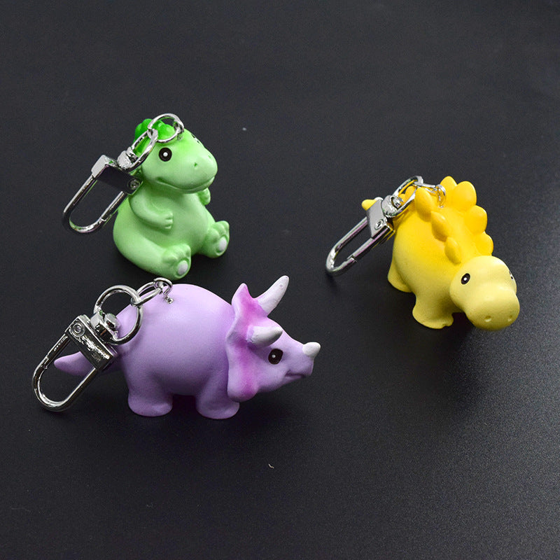 Wholesale Cartoon Dinosaur Resin Rhino Keychain